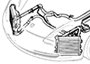 Tuyaux de liquide de refroidissement - Section radiateur