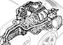 Tuyaux de liquide de refroidissement - Compartiment moteur