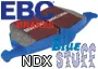 Plaquettes de frein EBC BLUE NDX Track / Race