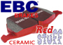 Plaquettes de frein route EBC RED