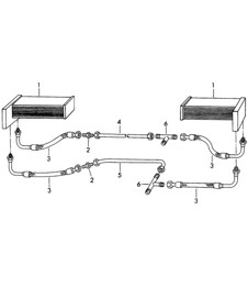 Engine lubrication / Oil cooler (Model: CARRERA, 1600 GS/GT, 692/1/2/3)  356, 356A 1950-1959