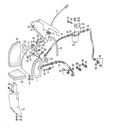 Oil tank -  M 90 501 >> 91 000 - (Model: CARRERA 1500 GS/GT)  356, 356A 1950-1959