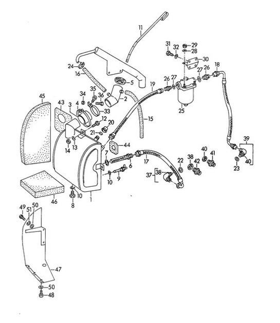 Diagram 104-010 Porsche 卡宴 S V8 4.2L 柴油 382HP 引擎