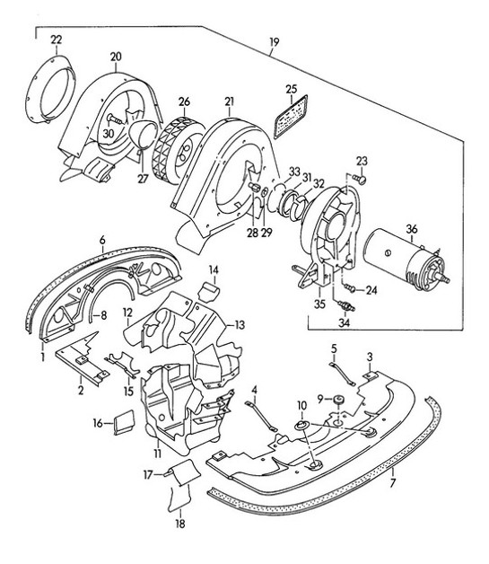 Diagram 105-005 Porsche 996 TURBO 2000-05 Engine