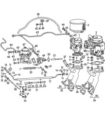 化油器 / SOLEX 32PBJ / SOLEX 40PJCB / 和燃油供应管路 356A 1955-1959