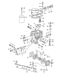 化油器零件 - SOLEX 32 PBIC - 356, 356A 1950-1959