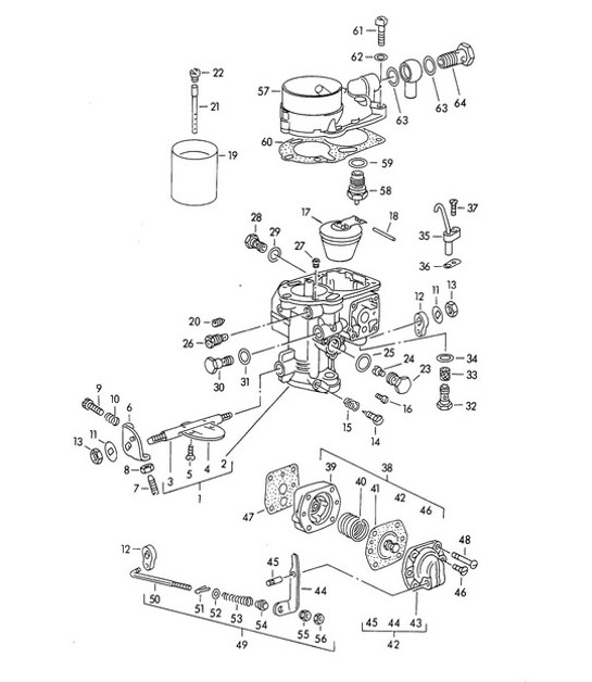 Diagram 107-020 Porsche 997 (911) MK1 2005-2008 Moteur