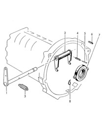 Rilascio frizione - G 25 001 >> (Modello: 716/0/1/2/3, 716/4/5) 356, 356A 1950-1959