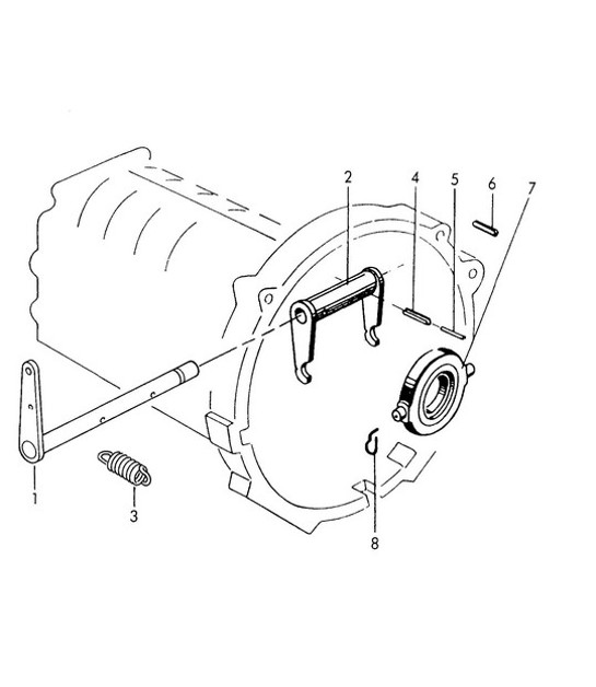 Diagram 301-025 Porsche Panamera Turbo V8 4.8L Trasmissione