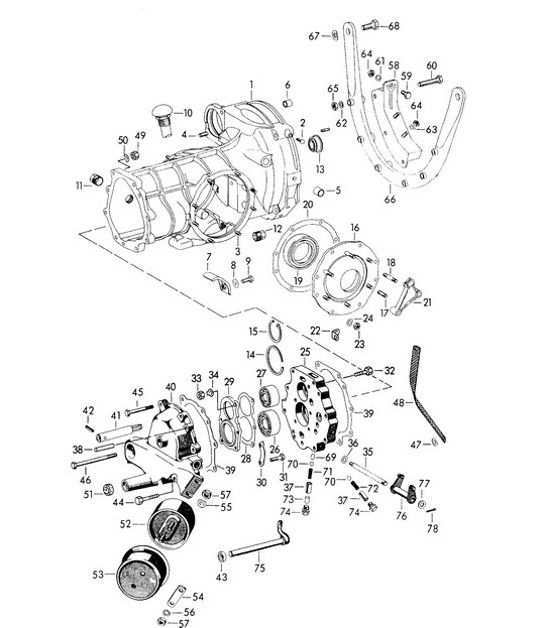 Diagram 302-010 Porsche 991 Carrera C2 3.4L(350马力) 传播