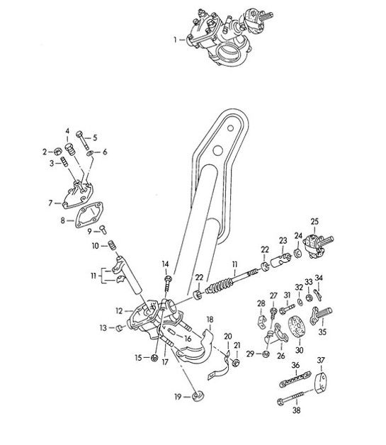 Diagram 403-010 Porsche 997 MKII GT3 2010>> 前轴、转向 