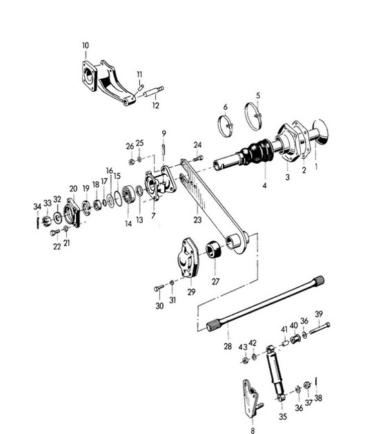 Diagram 501-000 Porsche 993 (911) C4 1994-97 Rear Axle
