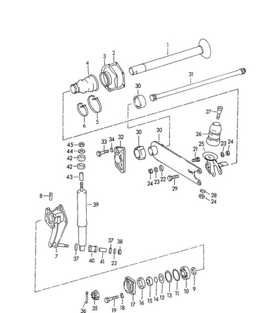 Diagram 501-005 Porsche Cayenne Turbo / Turbo S 4.8L 2007>> Rear Axle
