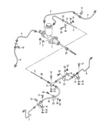 Cilindro principale del freno / e Tubi freno 356, 356A 1950-1959