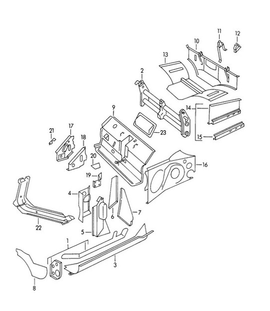 Diagram 801-020 Porsche Panamera GTS 4.0L V8 