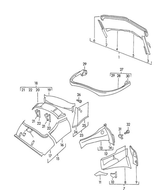 Diagram 801-030 Porsche Taycan 4S Cross Turismo 