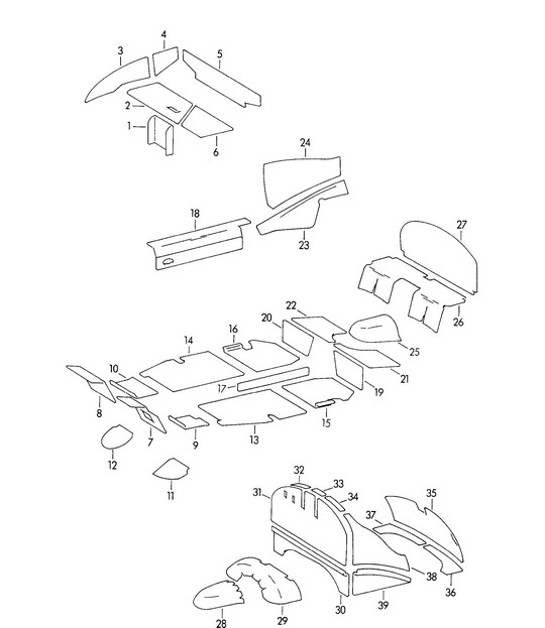 Diagram 807-010 Porsche 928 (1978-1995) 
