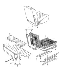 Siège avant et siège arrière 356 / 356A 1950-1959