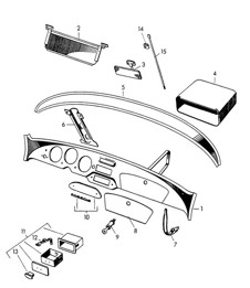 Dashboard (Model: 356 A:COUPE, CABRIO, CONVERTIBLE)  356A 1955-1959
