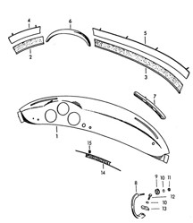 仪表板（型号：SPEEDSTER）356 / 356A 1950-1959