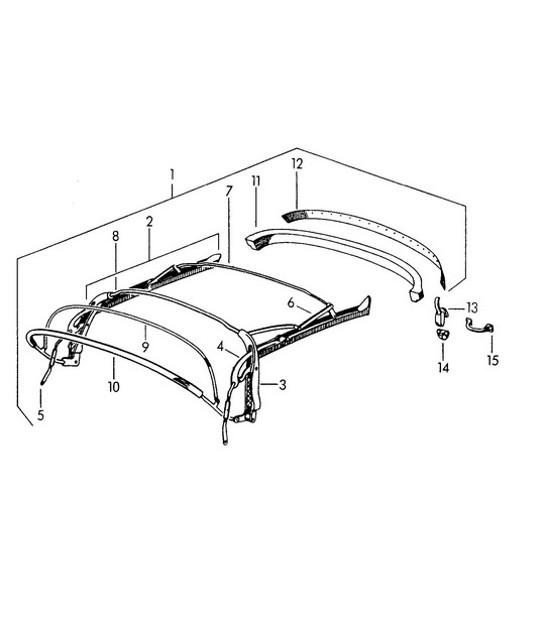 Diagram 811-005 Porsche 911 & 912 (1965-1989) Body