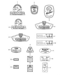 Badge / Sticker 356B / 356C 1960-1965