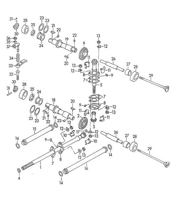 Diagram 103-020 Porsche Cayman 2.7L 987C 2006-08 Engine