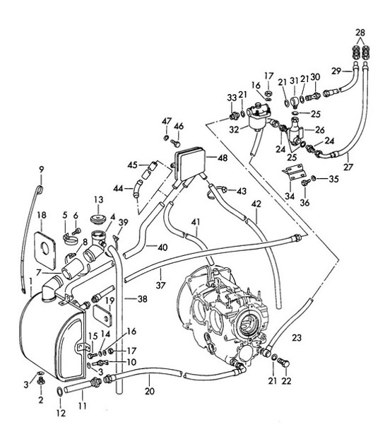 Diagram 104-015 Porsche Cayenne 3.2L V6 2003>> Motor