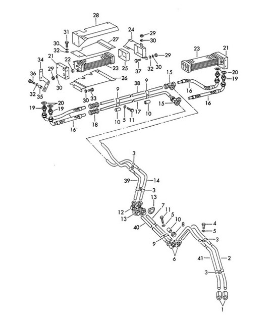 Diagram 104-025 Porsche Panamera 970 MK2 (2014-2016) Moteur