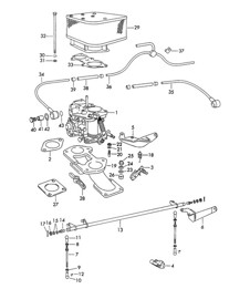 化油器和燃油供应管路（型号：CARRERA、587/1/2）356B / 356C 1960-1965