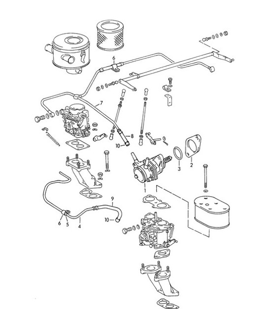 Diagram 107-005 Porsche 卡宴 Turbo V8 4.8L 汽油 500HP 引擎