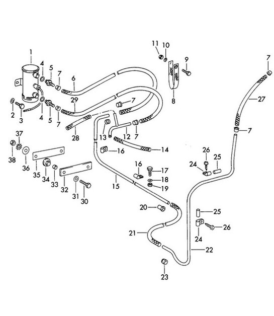 Diagram 107-007 Porsche 992 Targa 4 GTS 3.6L 
