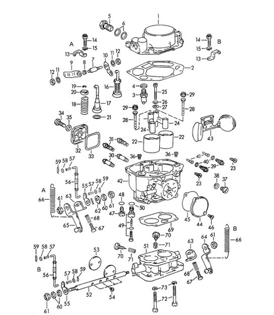 Diagram 107-010 Porsche 993 (911) TURBO 1994-96 Engine