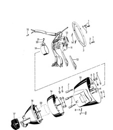 转向柱开关 356B / 356C 1960-1965
