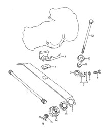 Eje trasero / Muelle adicional (Modelo: 1600 :M, 1600 S:M, 1600 S90, CARRERA) 356B / 356C 1960-1965