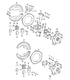 Brake (Model: CARRERA 2000)  356B / 356C >>1963
