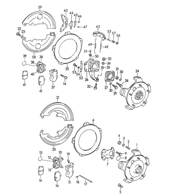 Diagram 602-005 Porsche 968 3.0L 1992-94 车轮、制动器