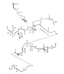 Tubi freno (Modello: 356 B/C CARRERA 2000) 356B / 356C &gt;&gt; 1963