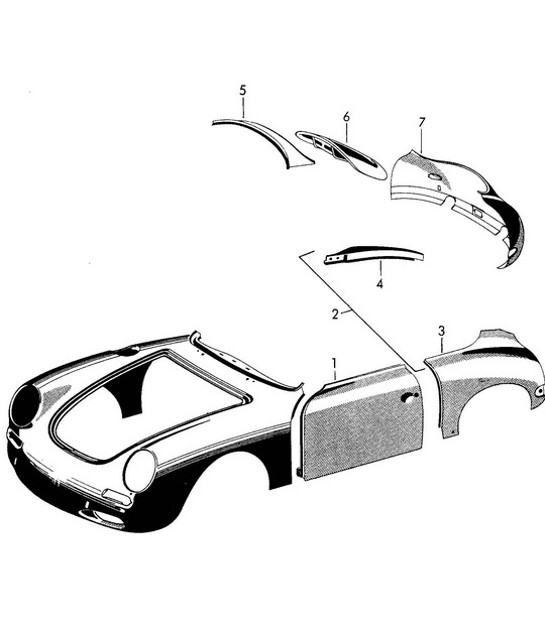 Diagram 802-005 Porsche 卡宴 S 4.5L V8 2003 年>>  车身
