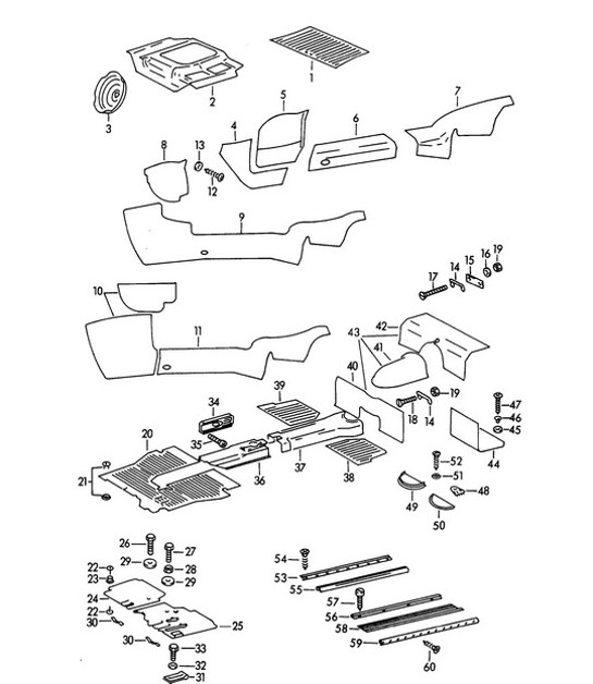 Diagram 807-000 Porsche Cayenne MK1 (955) 2003-2006 Carrozzeria