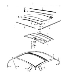 Tettuccio apribile / Meccanico (Modello: COUPE -REUTTER-) 356B / 356C 1960-65