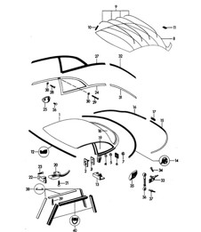 Tettuccio rigido 356B / 356C 1960-65
