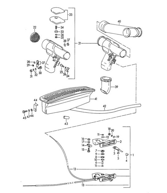 Diagram 813-000 Porsche 914 (1970-1976)  车身