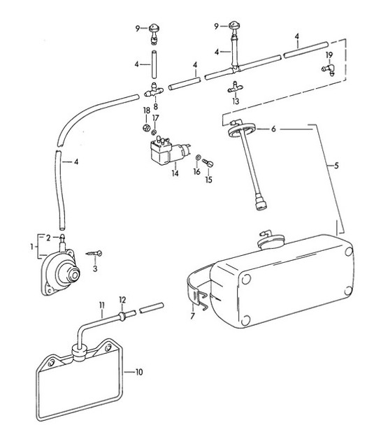 Diagram 904-010 Porsche 911/912 (1965-1989) Équipement électrique