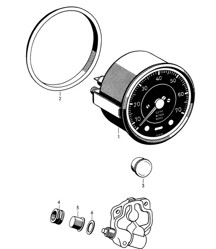 Tachometer / Electric / for subsequent installation for engine TYP 616 (Model:  1600 /S/S90)  356B / 356C 1960-65