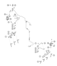 Línea de distribución de combustible 718 Cayman GT4 RS Clubsport 2020-2024