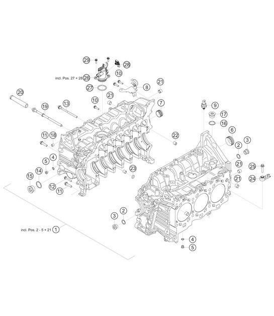 Diagram 1.1-02 Porsche Cayenne 3.2L V6 2003>> Motore