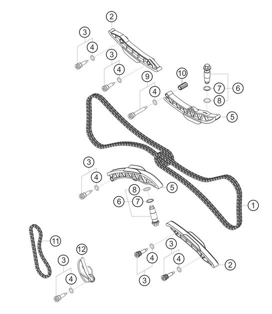 Diagram 1.1-09 Porsche Cayman S 3.4L 987C 2005-08 Engine