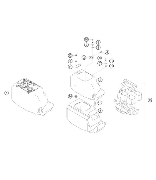 Diagram 2.2-01 Porsche Cayman 718C (982C) 2017>> Fuel System, Exhaust System