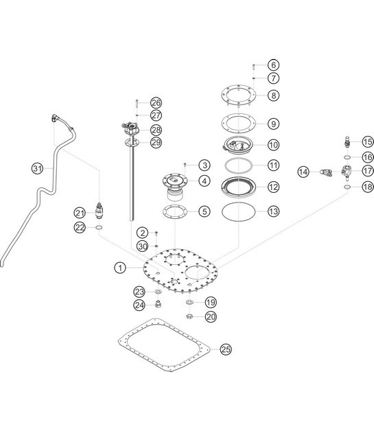 Diagram 2.2-03 Porsche Cayman 987C/981C (2005-2016) Fuel System, Exhaust System